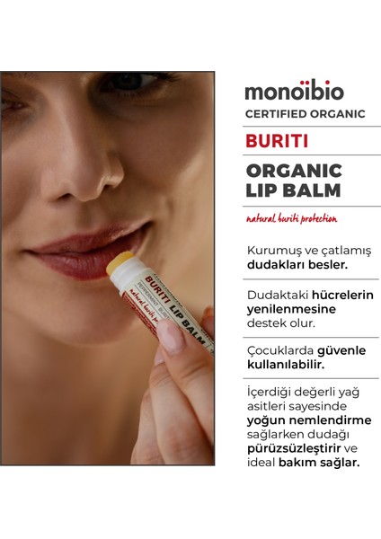 Organik Buriti Dudak Nemlendirici Balm - Kuru Dudaklara Günlük Bakım Kremi modelleri