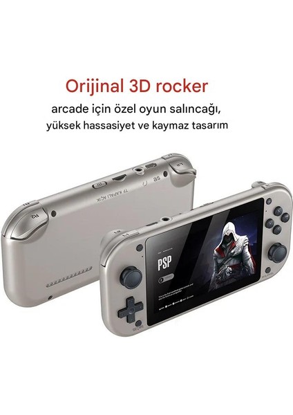 M17 Retro Atari, 4.3 Inç IPS Ekran, 64GB Taşınabilir Oyun Konsolu, Psp/ps1 N64 Oyunları ile 20000 Oyun