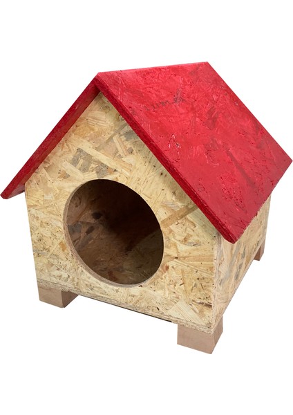 Kedi Evi Dış Ortam Uygun Ahşap Kedi Evi Osb 39X37X34 cm fiyatları