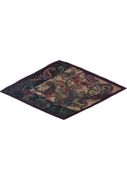 13458-1 Etro Desenli Mor Piliseli Bandana Fular