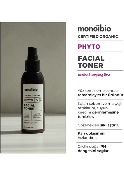 Organik Phyto Yüz Bakım Toniği - Dengeleyici Gözenekleri Sıkılaştırıcı - Vegan modelleri