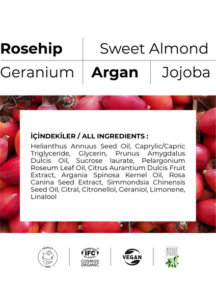 Rosehip Organik Nemlendirici Yüz Bakım Maskesi - Mat Yorgun Donuk Ciltler için Yoğun Nemlendirici 100 ml indirimleri