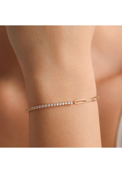 14 Ayar Altın Su Yolu Ataş Bileklik modelleri