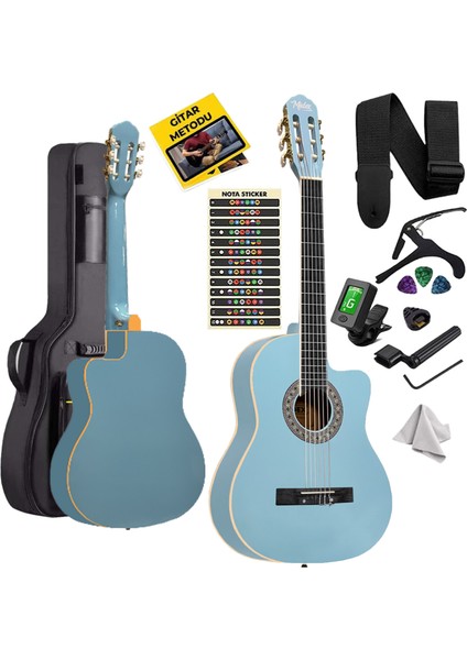 MGX-100LTB-BAG Üst Seviye Klasik Gitar 4/4 Sap Ayarlı