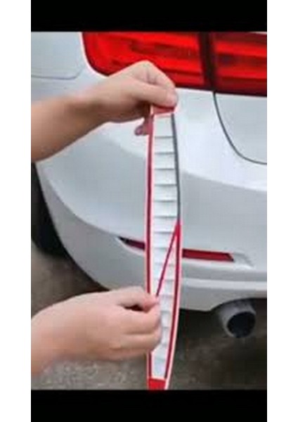 Beyaz 2 Adet Oto Tampon Koruyucu Araba Tampon Koruyucu Karbon Desenli Tampon Koruma Tampon Görseli