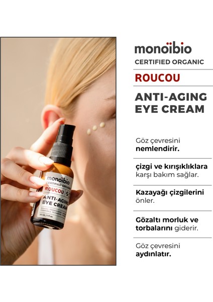 Roucou Anti Aging Göz Çevresi Kremi - Göz Altı Torbası Göz Altı Morluğu Kazayağı Kremi 30 ml modelleri