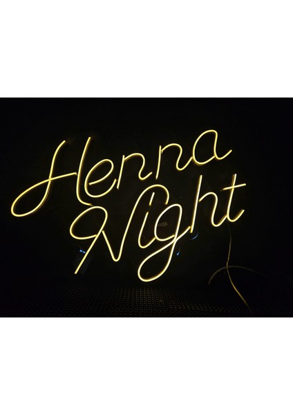 Cizgineon Henna Night Işıklı Duvar Dekarasyon