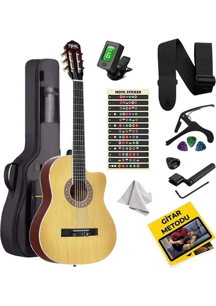 MGX-100NT-BAG Üst Seviye Klasik Gitar 4/4 Sap Ayarlı