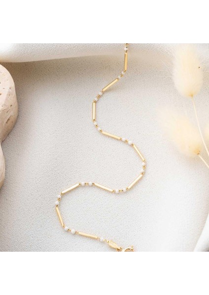 14 Ayar Altın Mini Toplu Çubuk Bileklik fırsatları