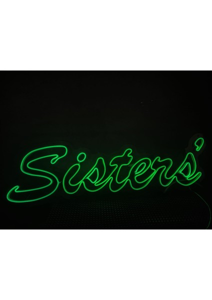 Cizgineon Sisters Işıklı Neon LED Duvar Dekarasyon