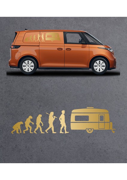 Karavan Evrim Sticker Araba Oto Motosiklet Karavan Etiket 02156