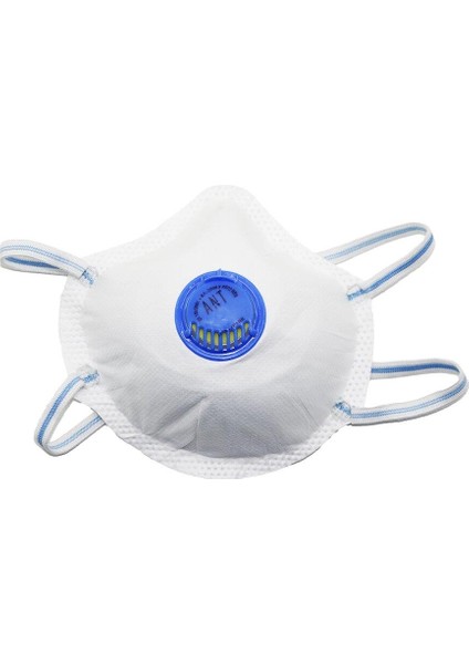 Beyaz Ventilli FFP2 Nr Boya Konik Maske - 25 Adetlik 10 Paket modelleri