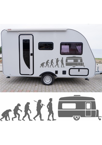 Karavan Evrim Sticker Araba Oto Motosiklet Karavan Etiket 02156