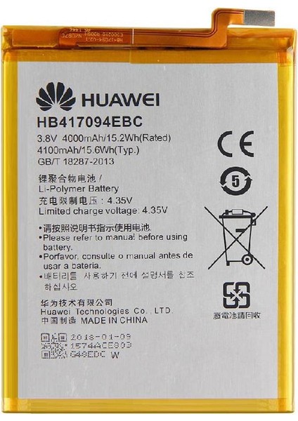 Huawei Mate 7 Uyumlu Ithal Pil