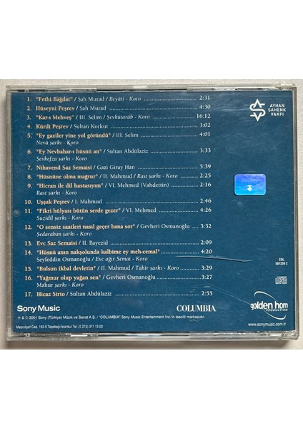 Sultan – Bestekarlar CD