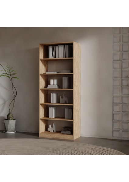 Roni Suntalam Kitaplık ( 200 x 80 x 40 ) Atlantik Çam ( Mat )