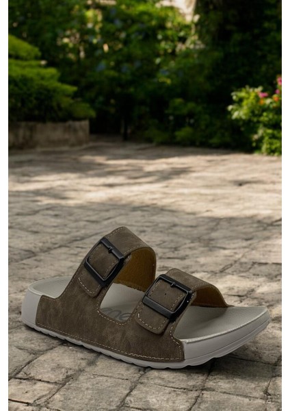 1416 Vizon Tam Günlük Erkek Terlik