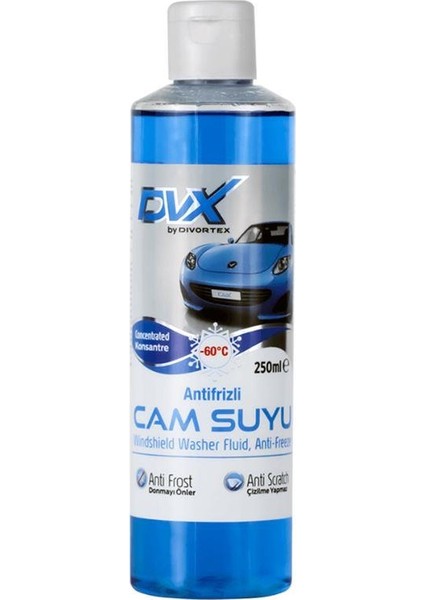 -60° Konsantre Antifrizli Cam Suyu 250 ml 4ADET