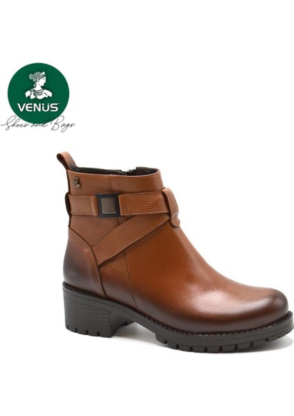 Venüs 3373K Kısa Topuk Kemer Detaylı Kaymaz Deri Kadın Bot modelleri