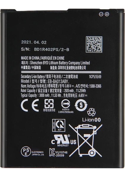 Samsung Galaxy A01 Core A013F Uyumlu Ithal Pil