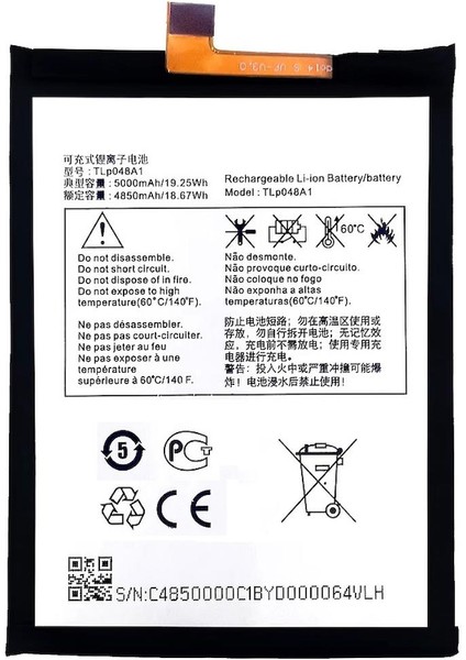 Tcl 20L Plus TLP048A1 Uyumlu Ithal Pil