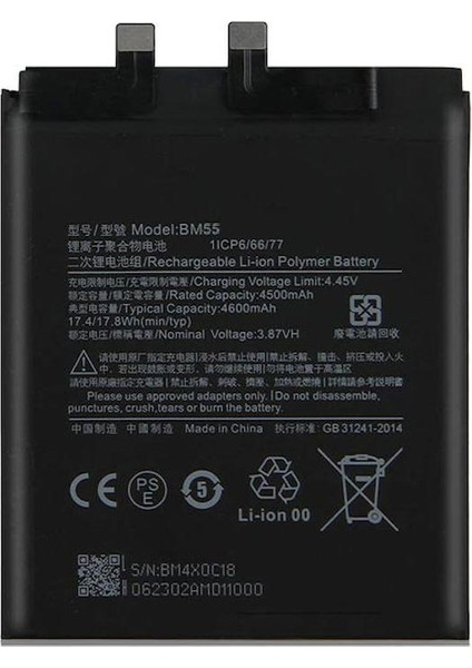 Xiaomi Mi 11T BM59 Uyumlu Ithal Pil