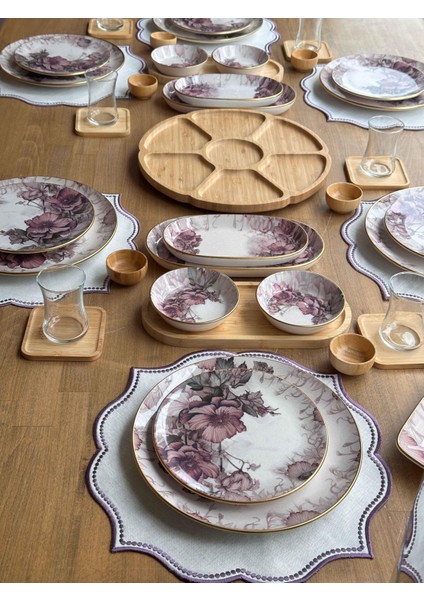 Kahvaltı Takımı Purple Rose 48 Parça 6 Kişilik fiyatları