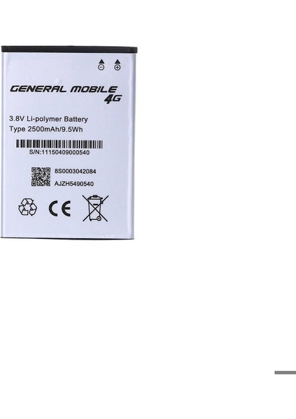 General Mobile Discovery 4g Uyumlu Ithal Pil