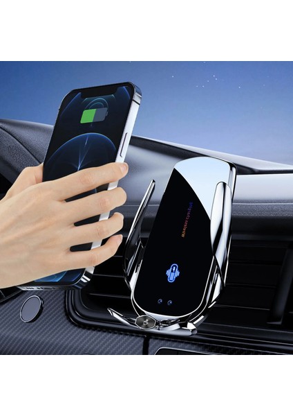 Kablosuz 15W Araç Şarj Cihazı ve Telefon Tutucu - Q11 Hızlı Şarj Teknolojisi