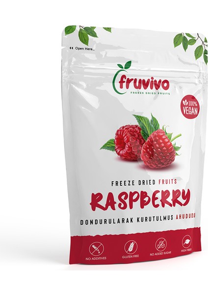 Dondurularak Kurutulmuş Ahududu 20 gr, Vegan, Glutensiz Kurutulmuş Meyveler modelleri