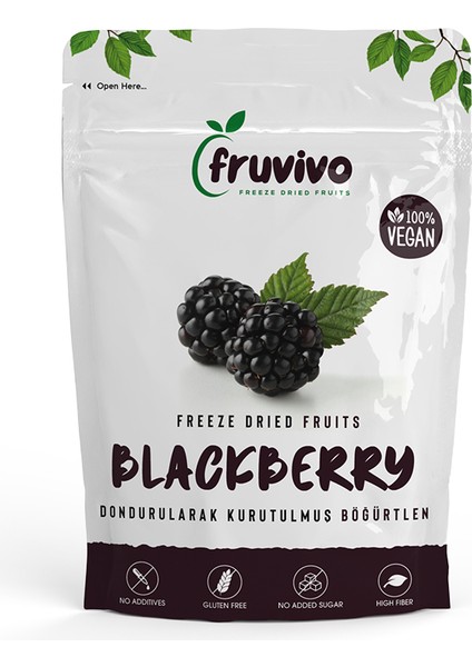 Dondurularak Kurutulmuş Böğürtlen 20 gr, Vegan, Glutensiz Kurutulmuş Meyveler modelleri
