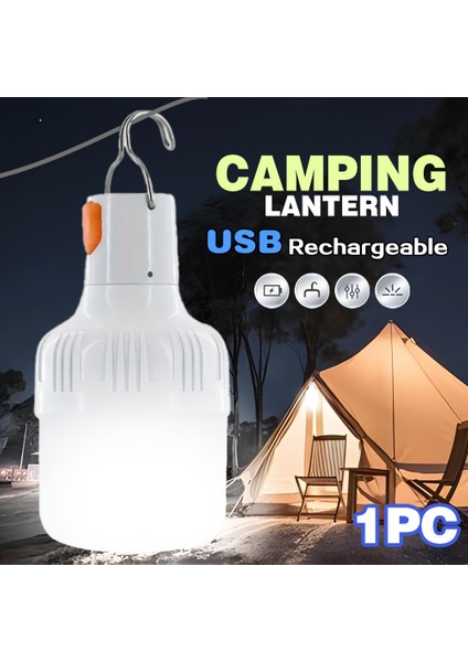 USB LED Balıkçılık Ampulü ve Kanca - Taşınabilir Arama Işığı & Kamp Feneri, Açık Hava Maceraları Için Elde Taşınabilir Acil Durum Sel Işığı (Yurt Dışından)