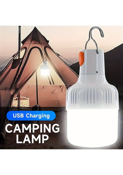 USB LED Balıkçılık Ampulü ve Kanca - Taşınabilir Arama Işığı & Kamp Feneri, Açık Hava Maceraları Için Elde Taşınabilir Acil Durum Sel Işığı (Yurt Dışından)