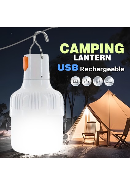 USB LED Balıkçılık Ampulü ve Kanca - Taşınabilir Arama Işığı & Kamp Feneri, Açık Hava Maceraları Için Elde Taşınabilir Acil Durum Sel Işığı (Yurt Dışından)
