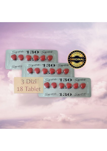 Orjinal 130MG 6'lı x 3 Dizi Kobrâ Sîldenafîlla Tablet Destekleyici Performanss Takviye Tablet