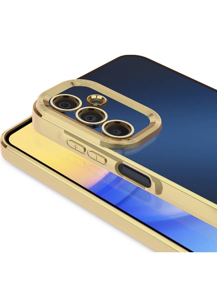 Samsung Galaxy A25 Kılıf Kamera Korumalı Logo Gösteren Zore Omega Kapak-Lila