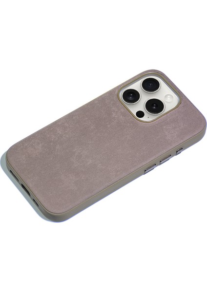 Apple iPhone 15 Pro Max Kılıf Zore Mikro Fiber Mimoza Kapak-Mavi