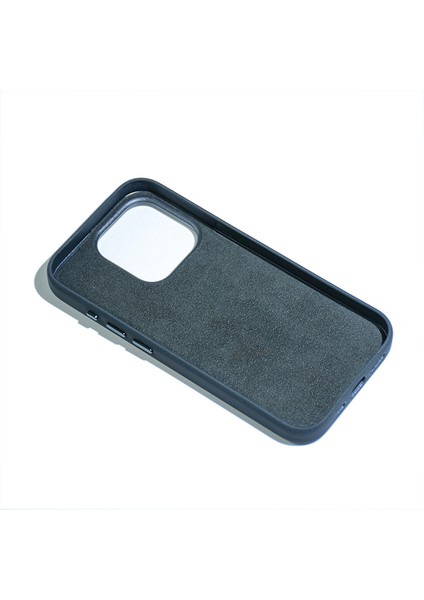 Apple iPhone 15 Pro Max Kılıf Zore Mikro Fiber Mimoza Kapak-Mavi