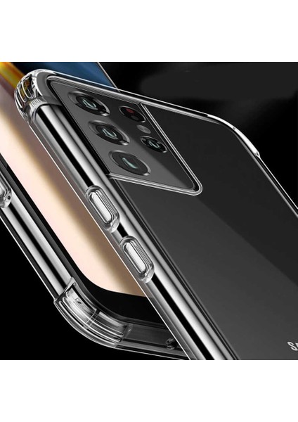 Samsung Galaxy S21 Ultra Kılıf Zore Nitro Anti Shock Silikon-Renksiz fırsatları