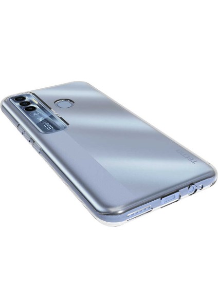 Tecno Spark 7 Pro Kılıf Zore Süper Silikon Kapak-Renksiz fiyatları
