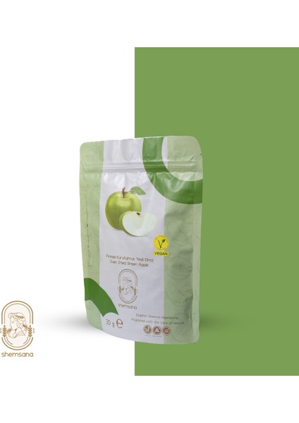 Fırında Kurutulmuş Yeşil Elma 30 gr