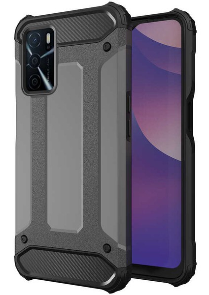 Oppo A16 Kılıf Zore Crash Silikon Kapak-Gri fiyatları