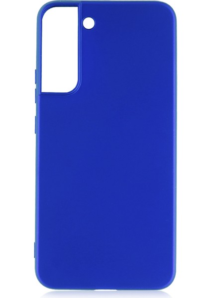 Samsung Galaxy S22 Plus Kılıf Zore Premier Silikon Kapak-Saks Mavi