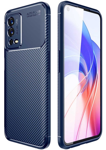 Oppo A55 4g Kılıf Zore Negro Silikon Kapak-Lacivert