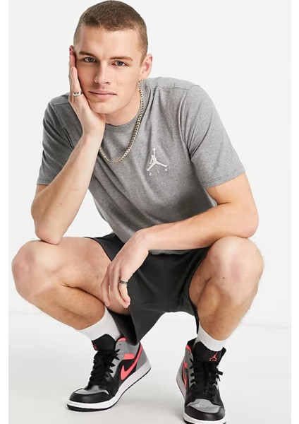 Air Jordan Jumpman Gri Erkek Spor Tişört fırsatları