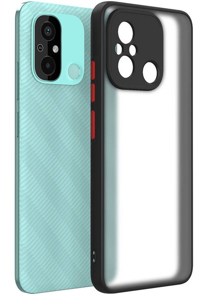 Xiaomi Redmi 12C Kılıf Zore Hux Kapak-Siyah fırsatları