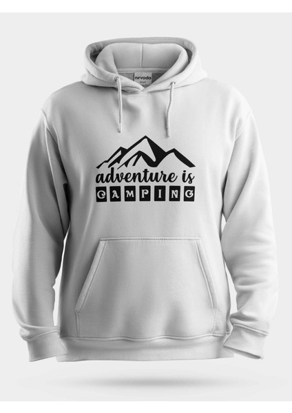 Adventure Camping Dağ Unisex Kapüşonlu Sweatshirt
