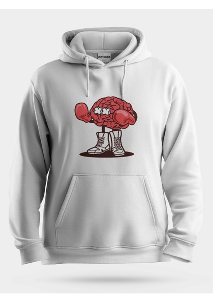 Boks Yapan Beyin Unisex Kapüşonlu Sweatshirt