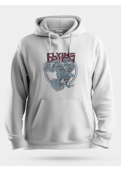 Kartallar Yüksek Uçar Unisex Kapüşonlu Sweatshirt