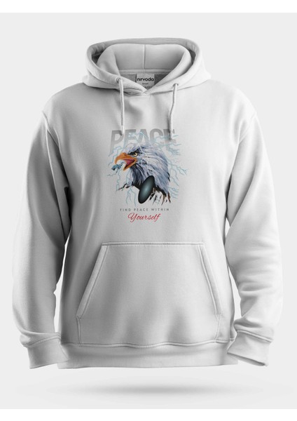 Peace Kartal Unisex Kapüşonlu Sweatshirt